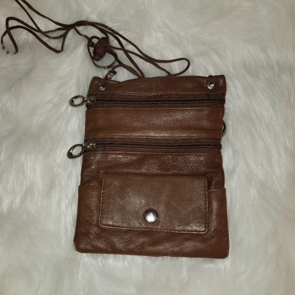 Leather Lanyard Bag pouch